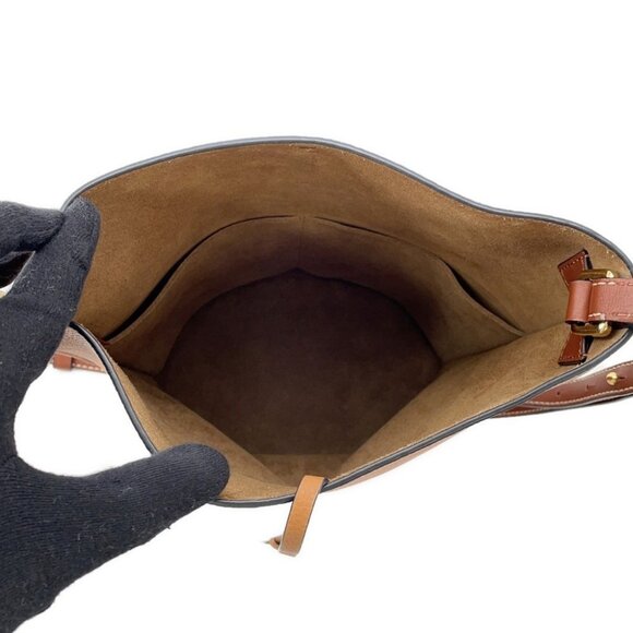 LOEWE Gate bucket Shoulder Bag Leather Brown - Picture 14 of 14